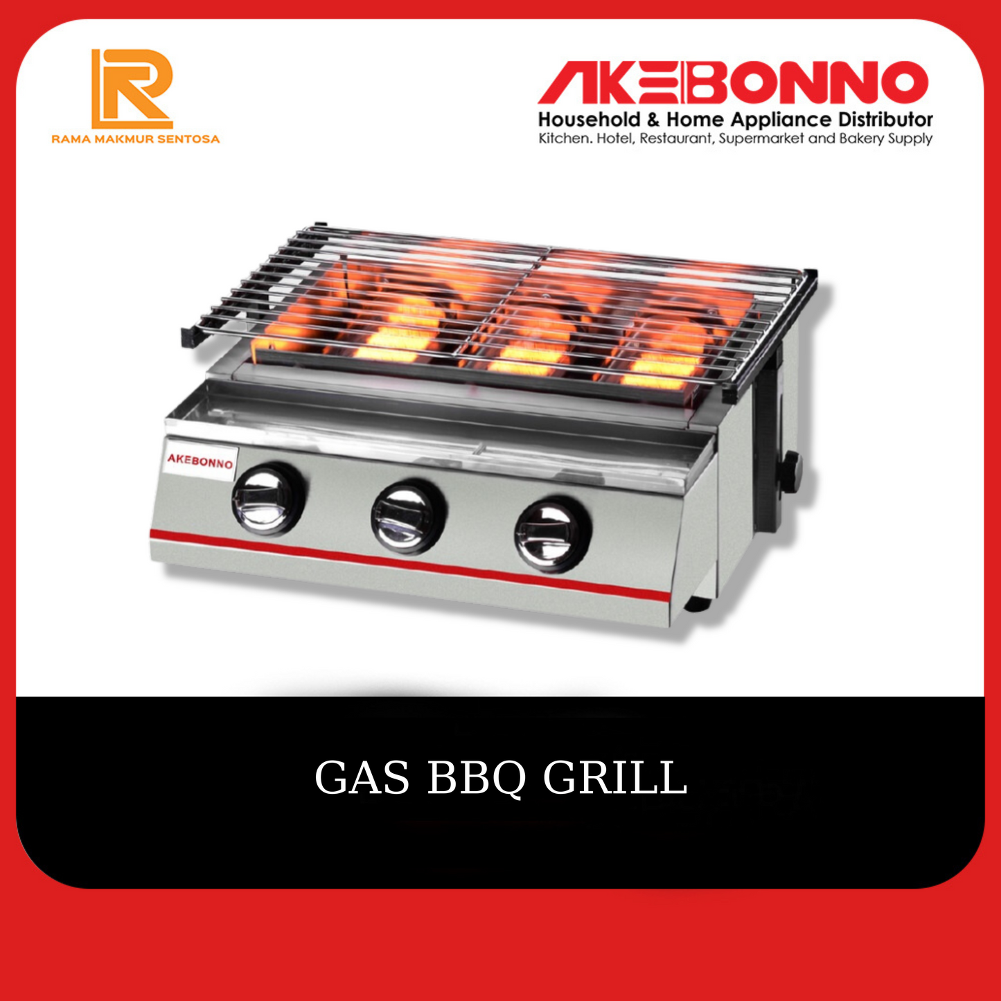 AKEBONNO GAS BBQ GRILL / PEMANGGANG / PANGGANGAN