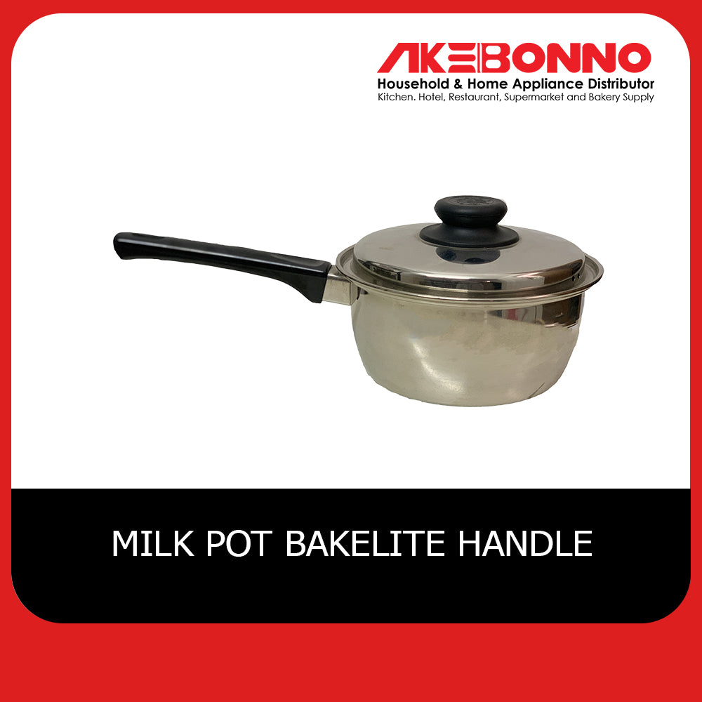 AKEBONNO MILK POT SERIES / PANCI SUSU / BAKELITE HANDLE WITH SS UD