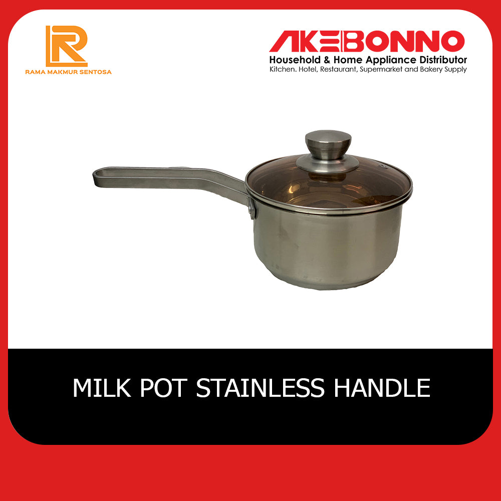 AKEBONNO MILK POT SERIES STAINLESS HANDLE WITH SS UD / PANCI SERBAGUNA