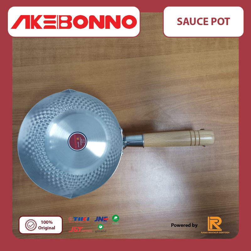 AKEBONNO SAUCE POT / PANCI GAGANG KAYU STAINLESS MULTIFUNGSI SERBAGUNA ( ASP01 )