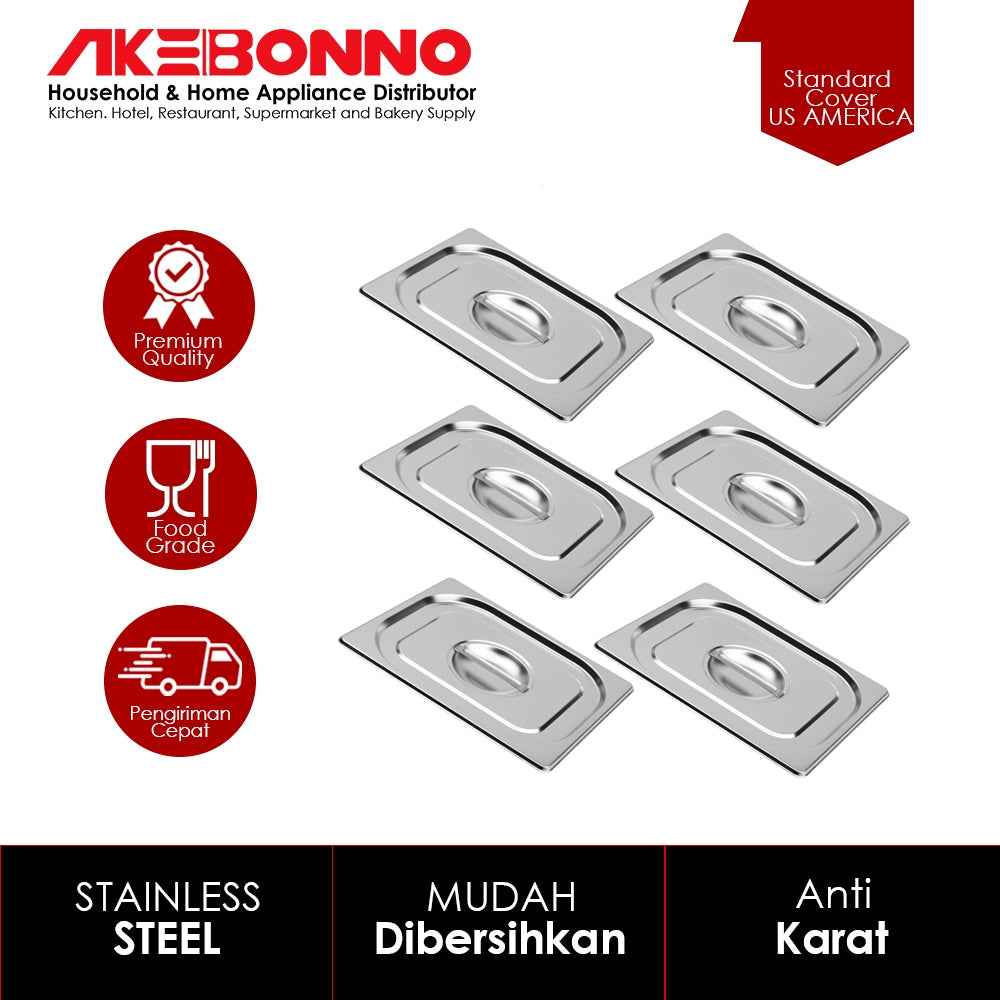 Akebonno Standart Cover EUR / TUTUP FOOD PAN STAINLESS