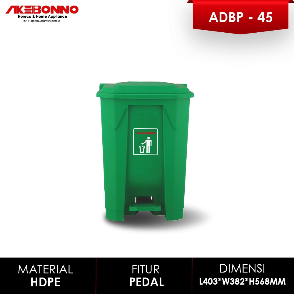 Akebonno Plastic dustbin With Pedal 45 Liter