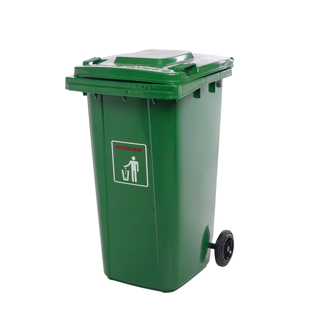 AKEBONNO PLASTIC DUSTBIN / TEMPAT SAMPAH PLASTIK TEBAL DENGAN RODA ( ADBR120 )